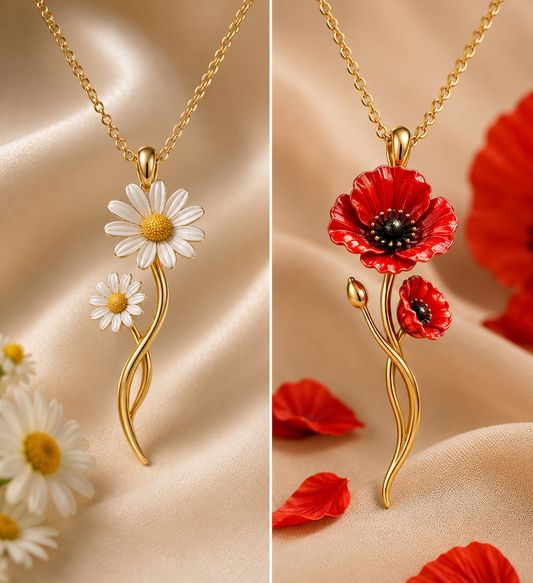 Necklace "Eternal Poppy" - Dia & Co Jewelry